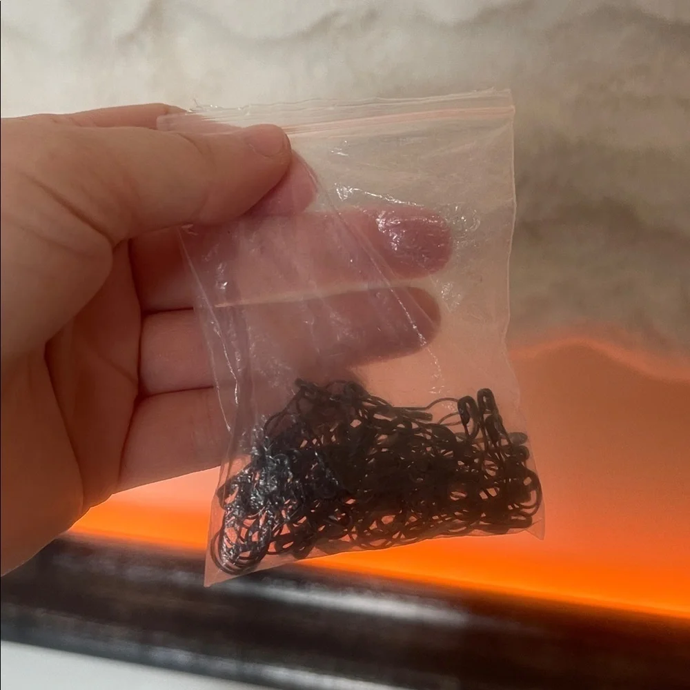 Black safety pins